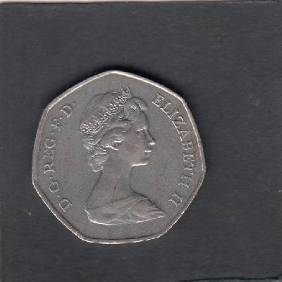 Beschrijving: 50 Pence E.E.G.   